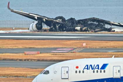 Japan investigators probe conflicting reports on fiery Tokyo crash.jpg