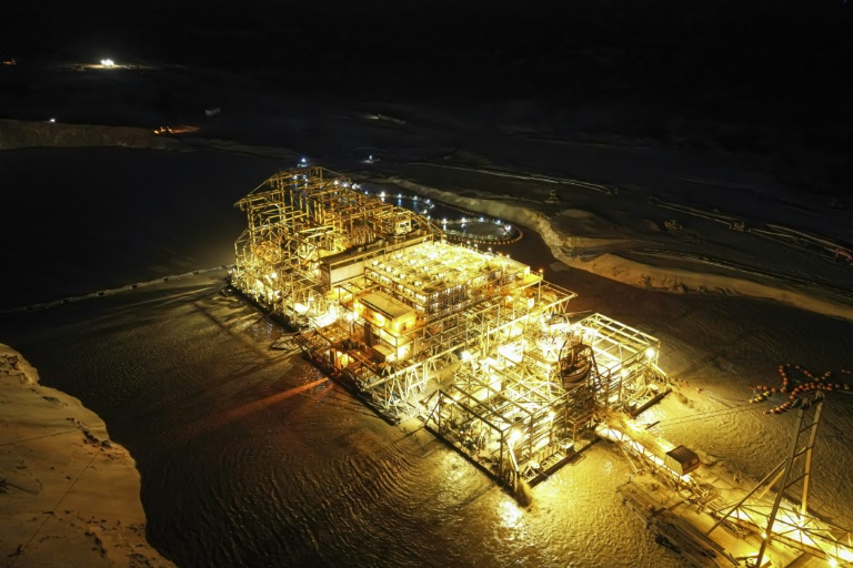 Giant mine machine swallowing up Senegal's fertile coast