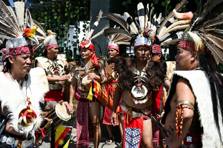 Malaysia's Dayaks mark rice harvest end with colourful parade