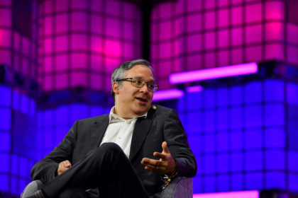 Generative AI critic Gary Marcus, speaks at the Web Summit Vancouver 2025 tech conference in Vancouver Canada - Don MacKinnon (AFP)