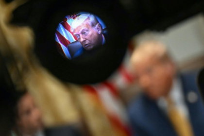 US President Donald Trump's love for television is well documented - ANDREW CABALLERO-REYNOLDS (AFP)