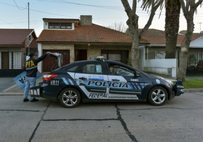 Argentine police raided a house in Mar del Plata for a suspected Nazi-looted artwork seen in a for-sale ad - Mara Sosti (AFP)