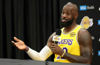 LeBron James accepts his retirement will come sooner rather than later as he prepares for his 23rd season in the NBA - Patrick T. Fallon (AFP)