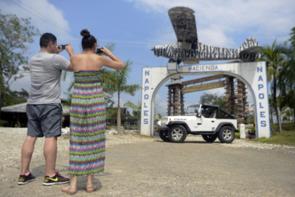Deceased Colombian druglord Pablo Escobar's opulent Hacienda Napoles estate is a major tourist draw - RAUL ARBOLEDA (AFP)