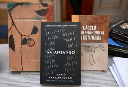 Krasznahorkai's first novel, 'Satantango', remains his best-known work - Jonathan Nackstrand (AFP)
