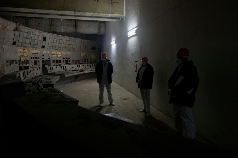 Inside Chernobyl, Ukraine scrambles to repair radiation shield