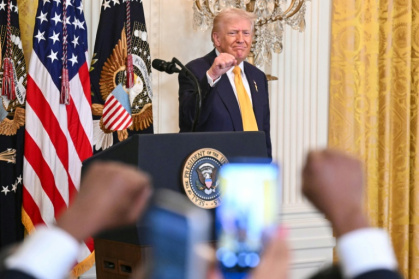 US President Donald Trump will hold veto power over the organization, and can remain as its head even after leaving the White House - SAUL LOEB (AFP)