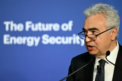 International Energy Agency (IEA) chief Fatih Birol  compares the current energy crisis to those of the 1970s and the impact of Russia's 2022 invasion of Ukraine - JUSTIN TALLIS (AFP)