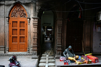 Once the grand residences of Mughal-era nobility, the Indian capital's haveli homes now stand at fragile crossroads -- a handful lovingly restored but many more sliding quietly into ruin - Manan VATSYAYANA (AFP)
