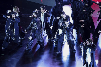 BTS performing at Gwanghwamun Square in Seoul on March 21 - Kim Hong-Ji (AFP)