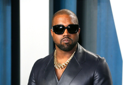 Kanye West at the 2020 Vanity Fair Oscar Party. The US rapper said he is postponing a planned concernt in France - JEAN-BAPTISTE LACROIX (AFP)