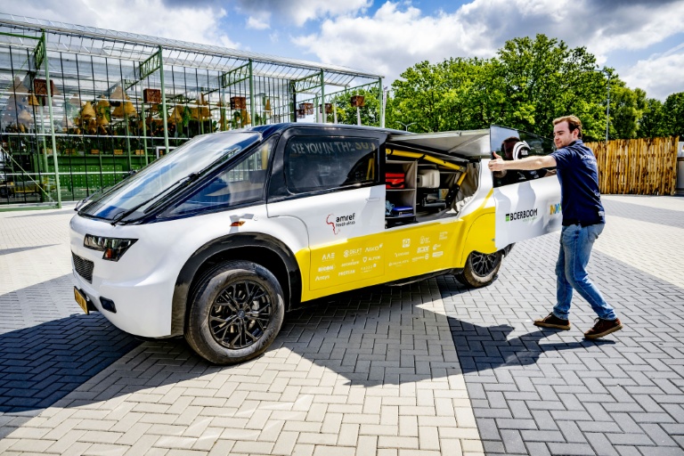 Dutch students unveil 'world-first' solar-powered ambulance
