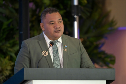 Tuvalu Climate Change Minister Maina Talia says the expansion of fossil fuel projects threatens his nation's very survival. - Raul ARBOLEDA (AFP)