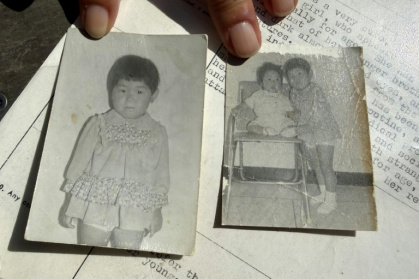 Sofie Randel from South Korea was adopted in Denmark as a child with her brother - Camille BAS-WOHLERT (AFP)
