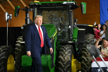 US President Donald Trump was interviewed by NBC during a visit to Wisconsin where he was attending a roundtable on the rural economy on June 5, 2026 - SAUL LOEB (AFP)