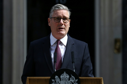 Keir Starmer said he would remain as UK prime minister until Labour elects its new leader - Henry NICHOLLS (AFP)