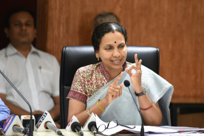 Jayanti Ravi, whose leadership of the Auroville Foundation has been questioned - SAM PANTHAKY (AFP)