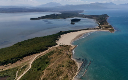 The construction on the quiet Adriatic island of Zvernec is linked to US President Donald Trump's daughter Ivanka and her husband Jared Kushner - Adnan Beci (AFP)