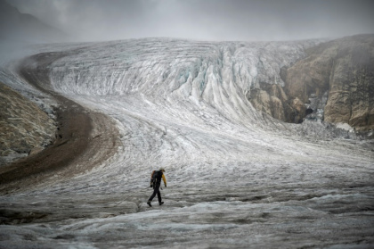 Switzerland's glaciers are taking a hammering from the European heatwave - Fabrice COFFRINI (AFP)