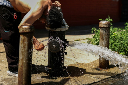 The National Weather Service warns that the heat index could hit 115F (46C) in some areas - CHARLY TRIBALLEAU (AFP)