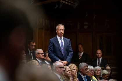 Far right Reform UK party leader Nigel Farage could face new questions over gifts after a Sunday Times report about links to a crypto-entrepreneur - Handout (AFP)