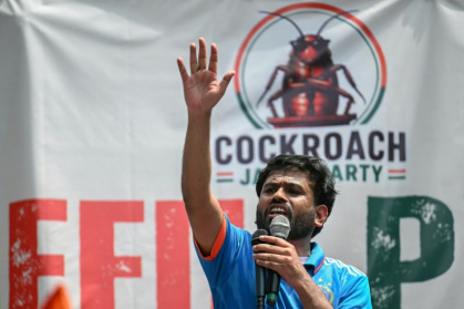 Graduate student Abhijeet Dipke, 30, sparked a protest movement in India with a viral post - Arun SANKAR (AFP)