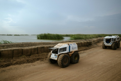 The World Food Programme is using autonomous trucks to deliver aid in South Sudan, Sudan and Uganda - Rian COPE (AFP)