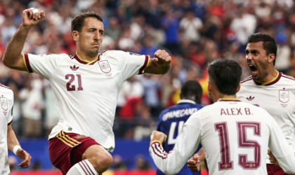 Spain forward Mikel Oyarzabal celebrates scoring against France in their World Cup semi-final in Arlington, Texas - FRANCK FIFE (AFP)