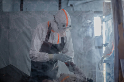 Nearly 1,500 people have died in DR Congo from the Bundibugyo strain of Ebola, for which there are vaccines or treatments - BENEDICTION MURHABAZI (AFP)