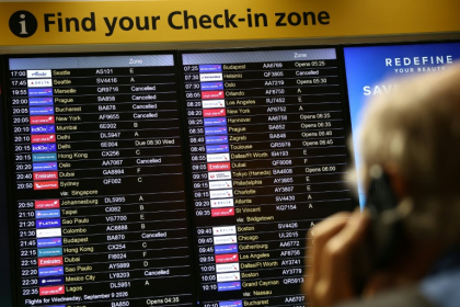 A technical glitch forced 1,300 flights to be axed on Tuesday across British airports - Henry NICHOLLS (AFP)