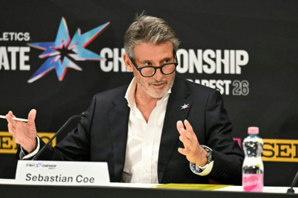 World Athletics president Sebastian Coe - Attila KISBENEDEK (AFP)