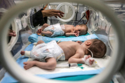 The war in Gaza has devastated the territory's healthcare system, leaving premature babies even more vulnerable - BASHAR TALEB (AFP)