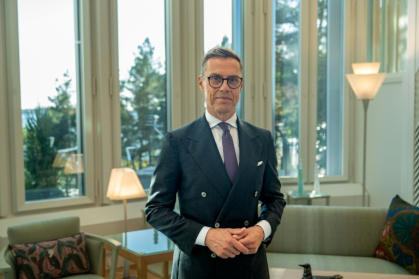 Stubb advocated calm... and a sauna in a world on edge - Alessandro RAMPAZZO (AFP)